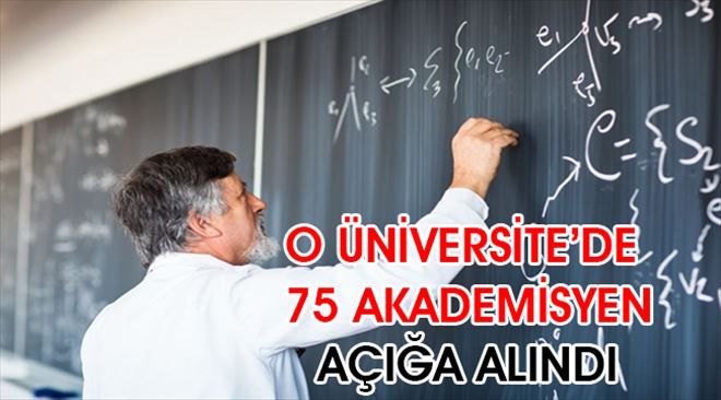  7 akademisyen açığa alındı...