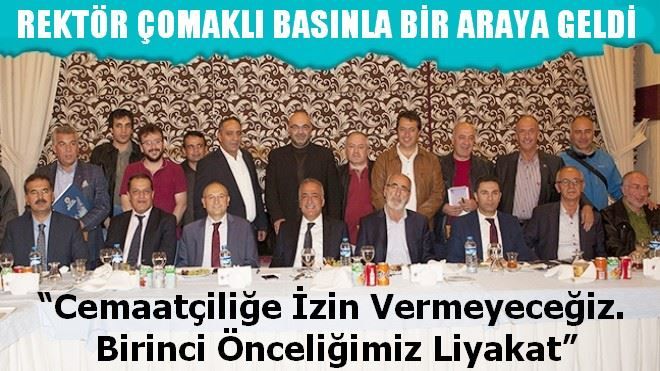 ÇOMAKLI BASINLA BİR ARAYA GELDİ