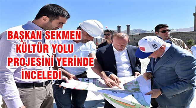 Başkan Sekmen yapımı devam eden projeleri tek tek inceliyor