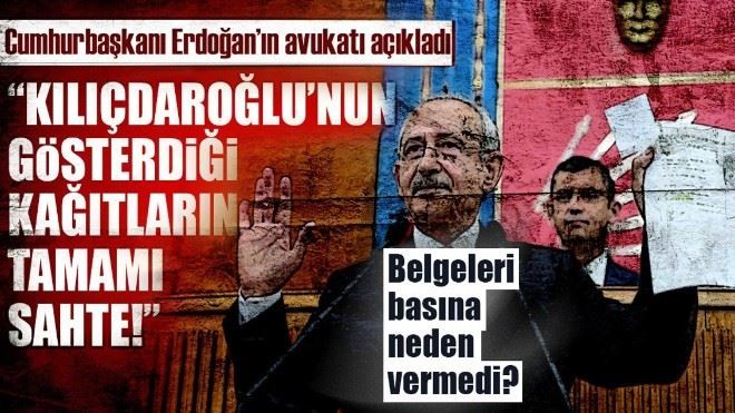 Cumhurbaşkanı Erdoğan´ın avukatından Kılıçdaroğlu´nun açıklamalarına yalanlama