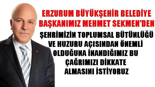 MEHMET SEKMEN´DEN TÜM YAŞLILARIMIZ İÇİN İSTİYORUZ