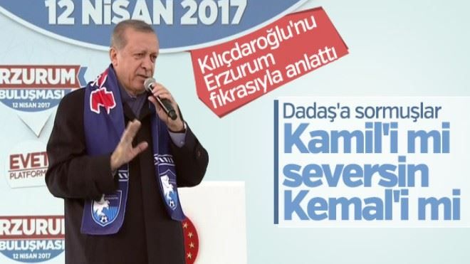 Erdoğan´dan Kılıçdaroğlu´na fıkralı gönderme