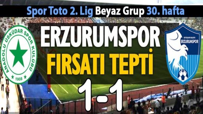 Erzurumspor fırsatı tepti