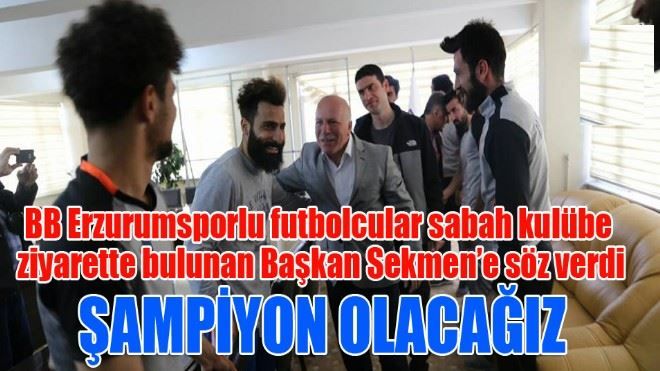 BB Erzurumspor´a Sekmen morali