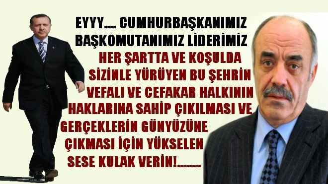 CUMHURBAŞKANIM BU ŞEHRE SAHİP ÇIKIN...