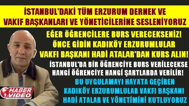 HADİ ATALAR VE YÖNETİMİNİ KUTLUYORUZ