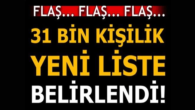 Yeni bir liste daha geliyor