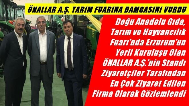 TARIM FUARI´NA ÖNALLAR A.Ş. DAMGASINI VURDU