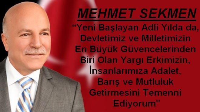 BAŞKAN SEKMEN´DEN YENİ ADLİ YIL MESAJI