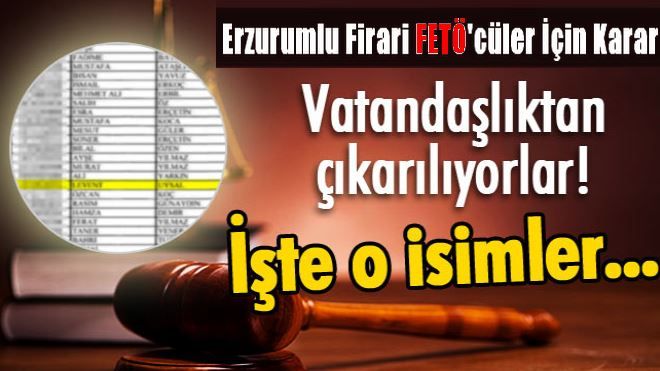 Erzurumlu firari FETÖ´cüler şimdi yandı! 