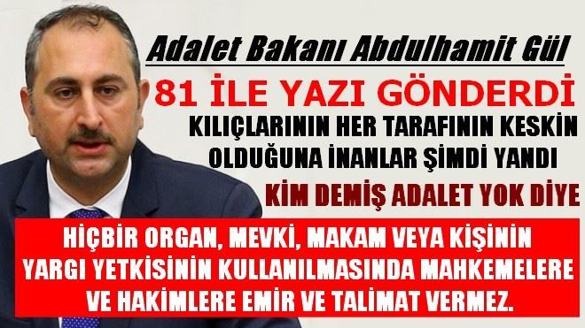 KİM DEMİŞ TÜRKİYE´DE ADALET YOK DİYE