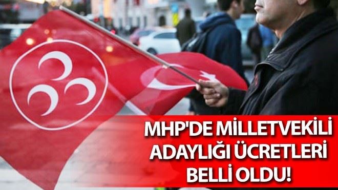 MHP´de milletvekili adaylığı ücretleri belli oldu!