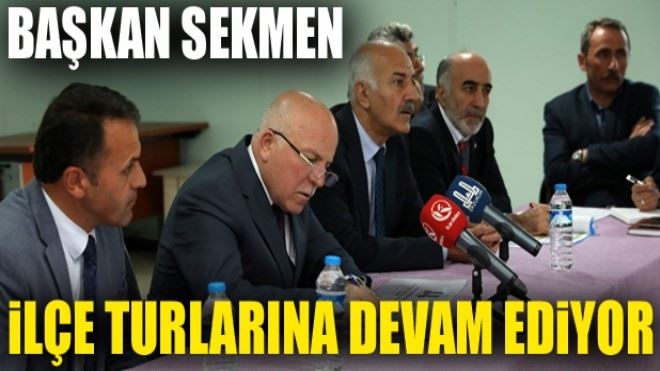 Başkan Sekmen Tortum ve Uzundere´de muhtarlarla buluştu