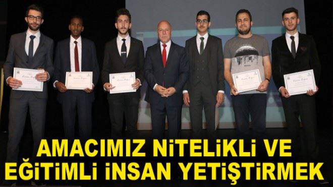 Sekmen: Amacımız nitelikli ve eğitimli insan yetiştirmek