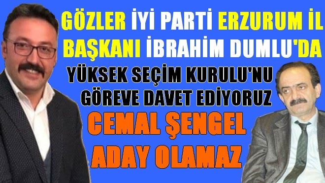 CEMAL ŞENGEL ADAY OLAMAYABİLİR