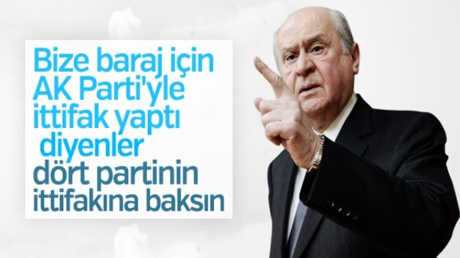 Devlet Bahçeli´ye 4 partinin ittifakı soruldu