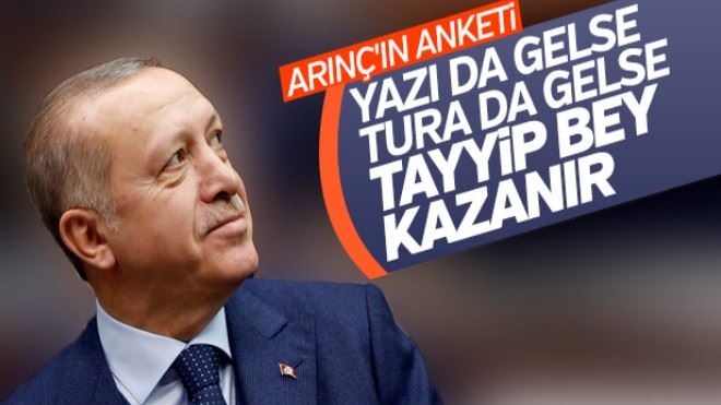 Bülent Arınç´ın aklındaki Erdoğan anketi