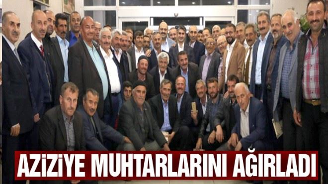 ?Aziziye Muhtarlarını ağırladı