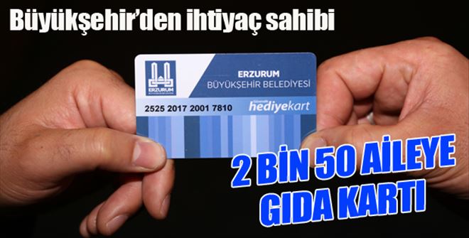 ?Büyükşehir´den 2 bin 50 aileye gıda kartı