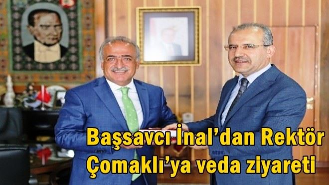 Başsavcı İnal´dan Rektör Çomaklı´ya veda ziyareti