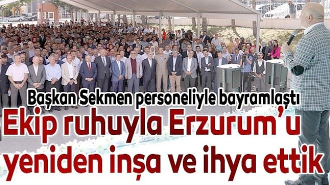 Başkan Sekmen personeliyle bayramlaştı 