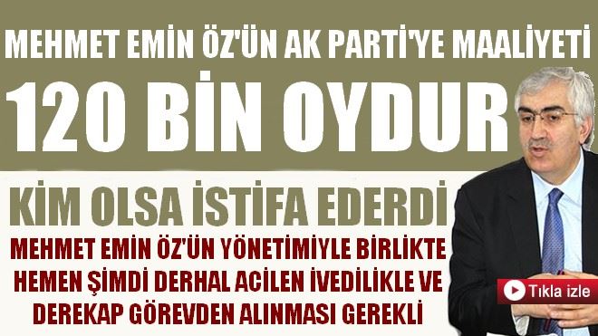 MEHMET EMİN ÖZ´ÜN YÖNETİMİYLE BİRLİKTE HEMEN ŞİMDİ DERHAL ACİLEN İVEDİLİKLE VE DEREKAP GÖREVDEN ALINMASI GEREKLİ