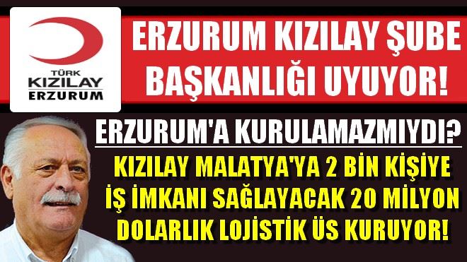 KIZILAY ERZURUM ŞUBE BAŞKANLIĞI UYUYOR!