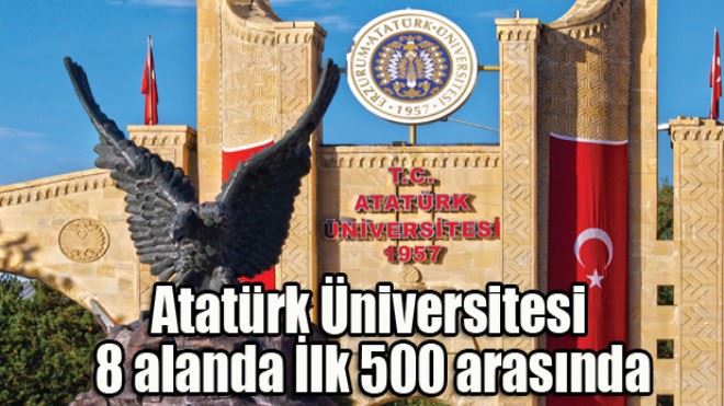 Atatürk Üniversitesi 8 alanda İlk 500 arasında