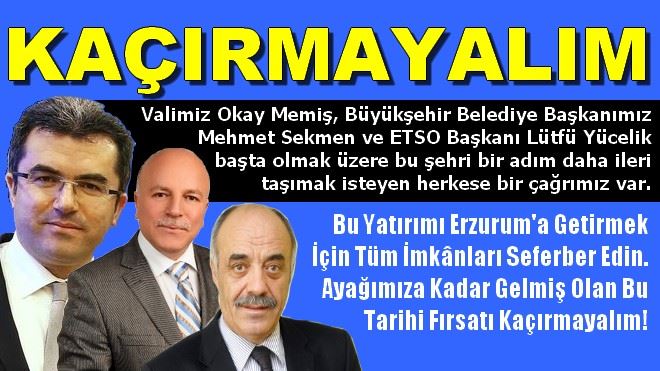 Ayağımıza kadar gelmiş olan bu tarihi fırsatı kaçırmayalım! 