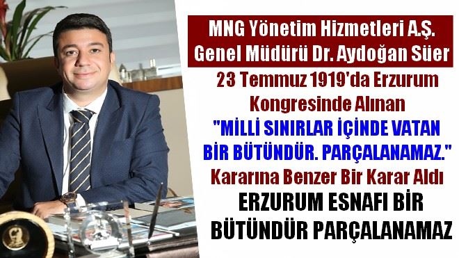 AYDOĞAN SÜER: CADDE ESNAFI DA BİZİM, ONLARA DA SAHİP ÇIKACAĞIZ