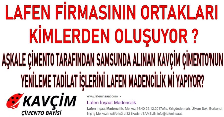 AŞKALE ÇİMENTO TARAFINDAN SAMSUNDA ALINAN ÇİMENTO FABRİKASI