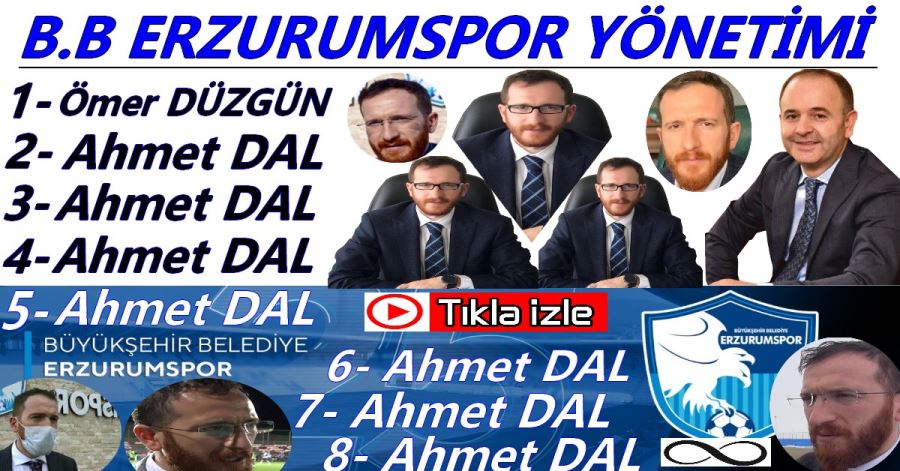 B.B Erzurumspor Yönetim Kadrosu