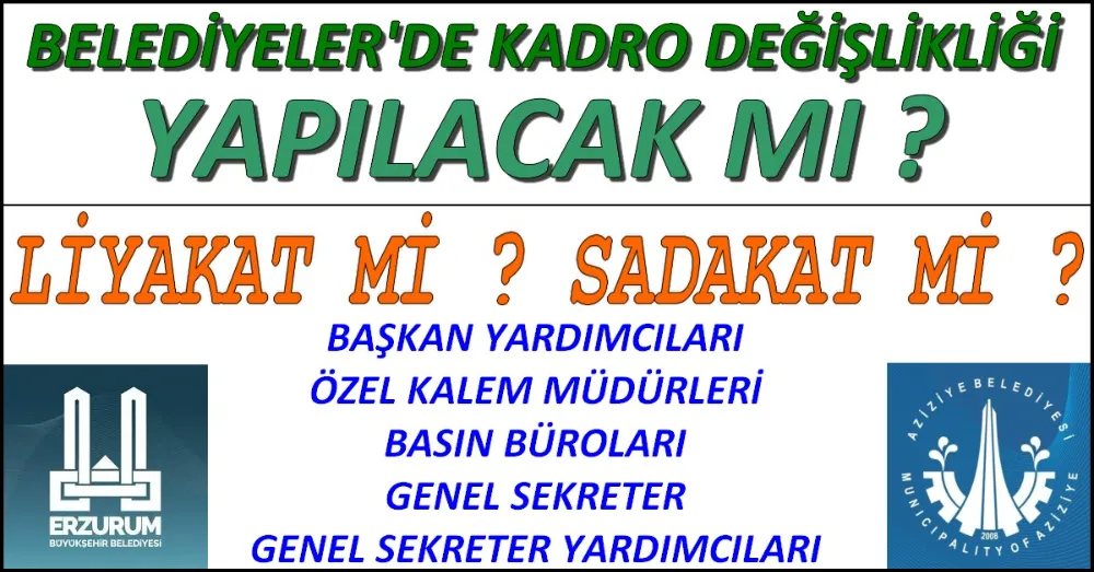 YENİ KADROLAR 