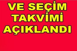 YSK Seçim Takvimini Açıkladı!