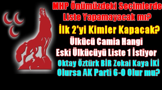 MHP 6 Kişilik Liste Yapamayacak mı?